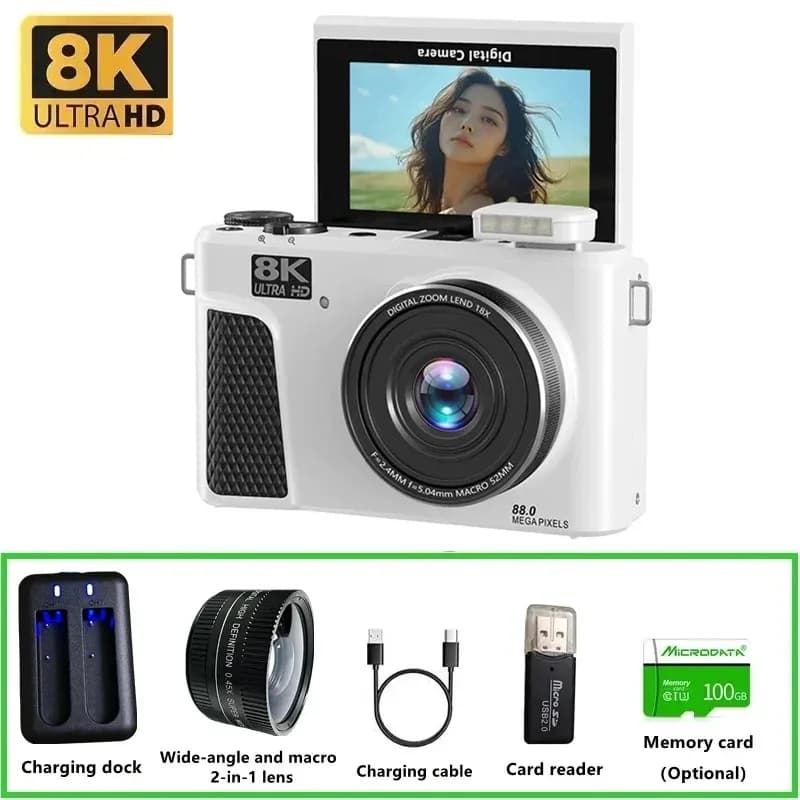 Videocamera d'azione 5K 5K30FPS, microfono esterno, impermeabile IP68 fino a 30 metri, stabilizzazione EIS a sei assi, autofocus, registratore per esterni