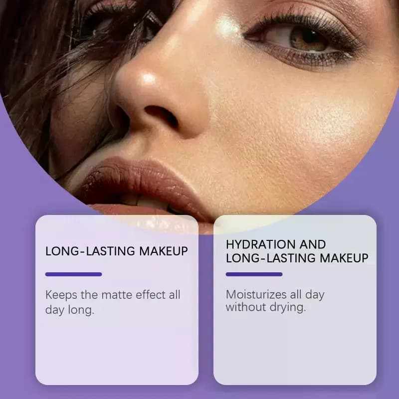 Fondotinta Idratante Naturale Coprente, Base Trucco Impermeabile a Lunga Durata, Correttore Make-up