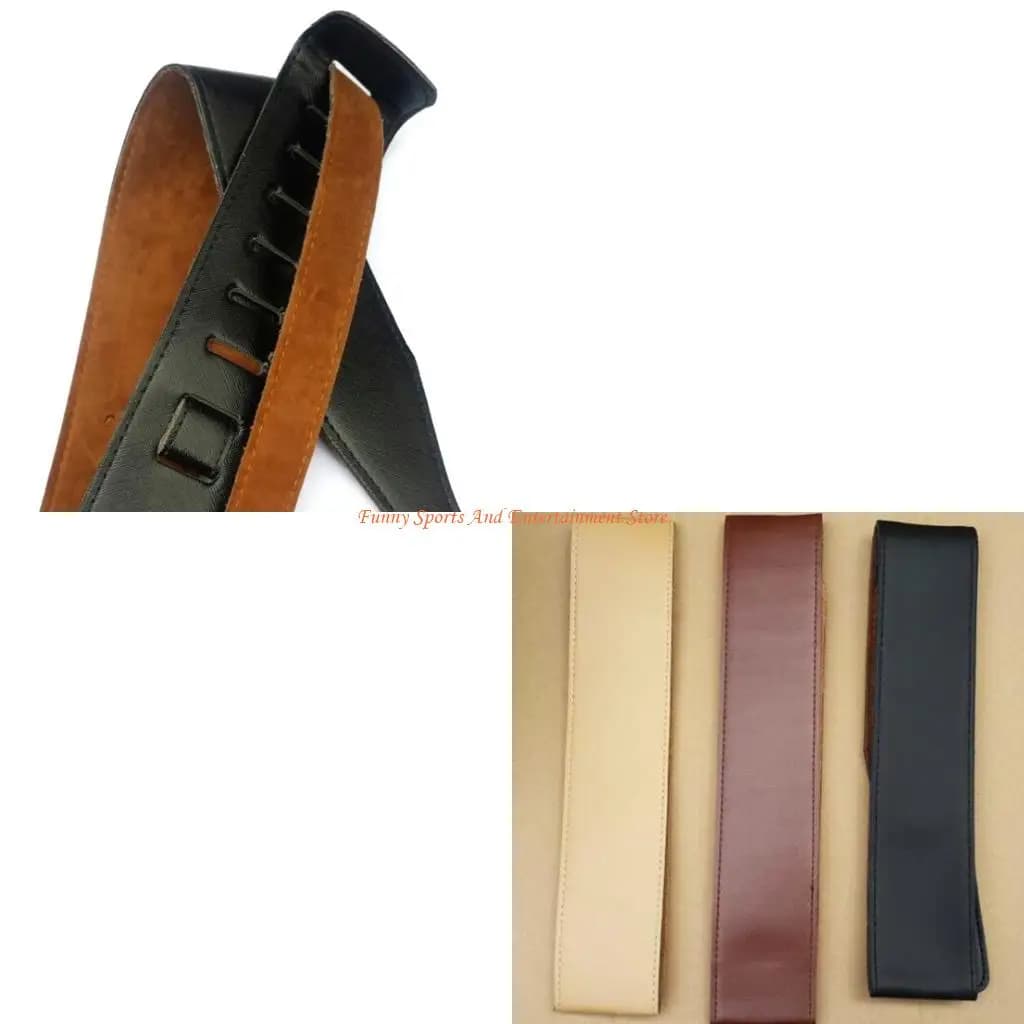 C4DE Tracolla per chitarra per ukulele, 110-130 Morbida pelle PU regolabile, Marrone, Cinture per chitarra acustica, Basso