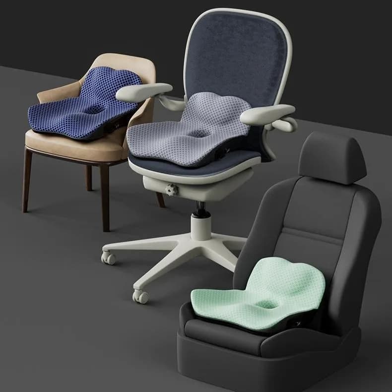 Coccyx Memory Foam Chair Orthopedic Pillow Office Seat Pad Hemorrhoid Treat Car Seat Big Cushion Relief Pain Tailbone Pillow