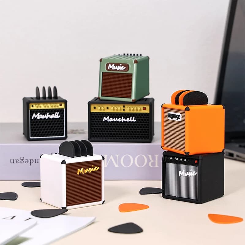 Porta plettri per chitarra portatile di grande capacità stampato in 3D, impermeabile e antipolvere, organizer per plettri, custodia e espositore per plettri