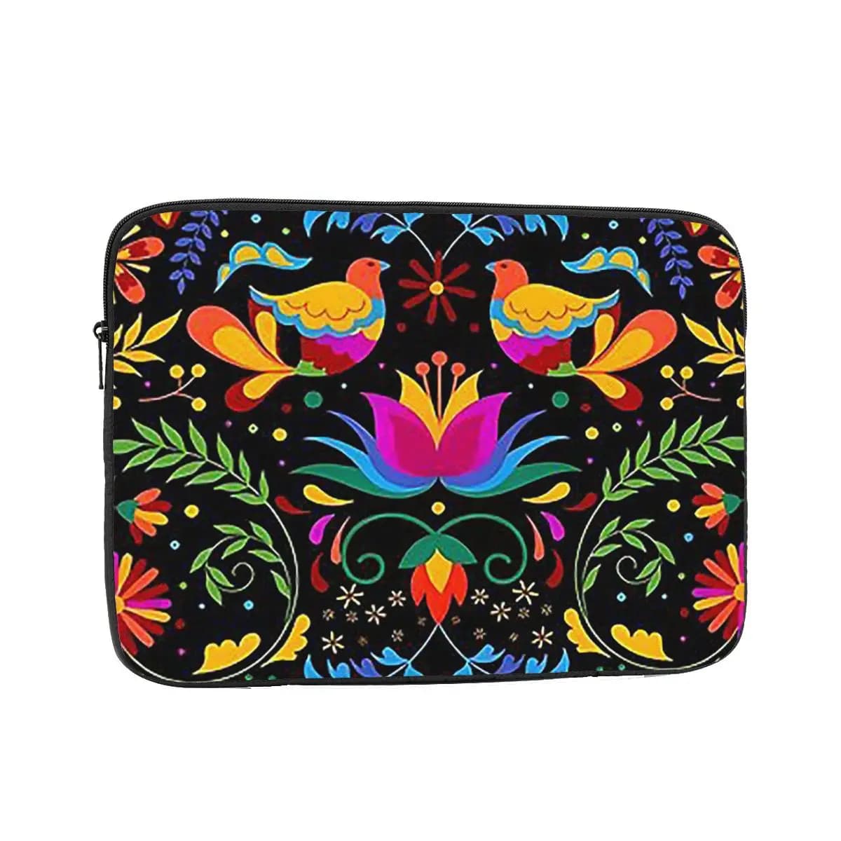 Borsa per laptop con fiori e uccelli messicani 10 12 13 15 Borsa per notebook da 17 pollici Custodia antiurto per tablet