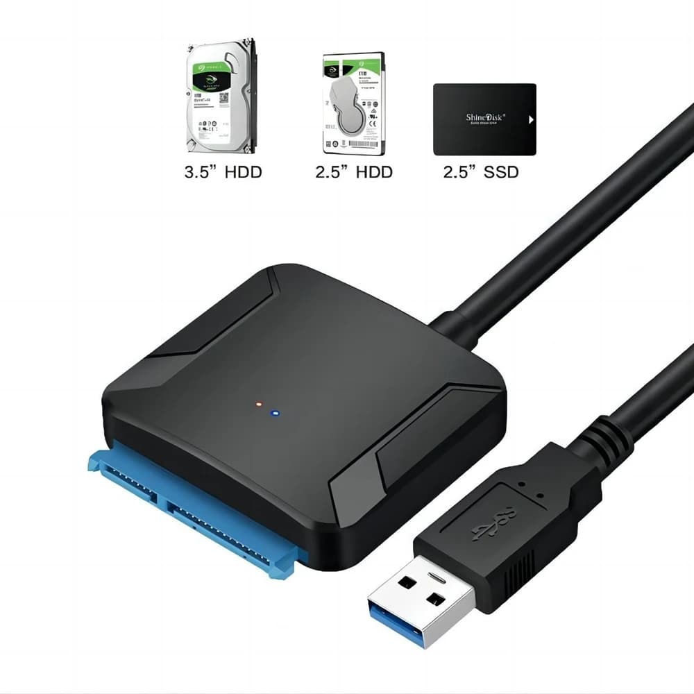 Cavo adattatore universale per disco rigido SSD meccanico USB 3.0 da 2,5 pollici/3,5 pollici per lettura SATA esterna
