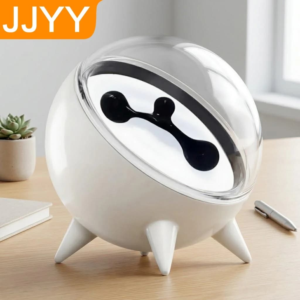 Lampada Musicale a Fluido Magnetico, Visualizzatore Attivato dal Suono, Decorazione per Casa, Arte da Scrivania, Regalo Creativo per la Lettura