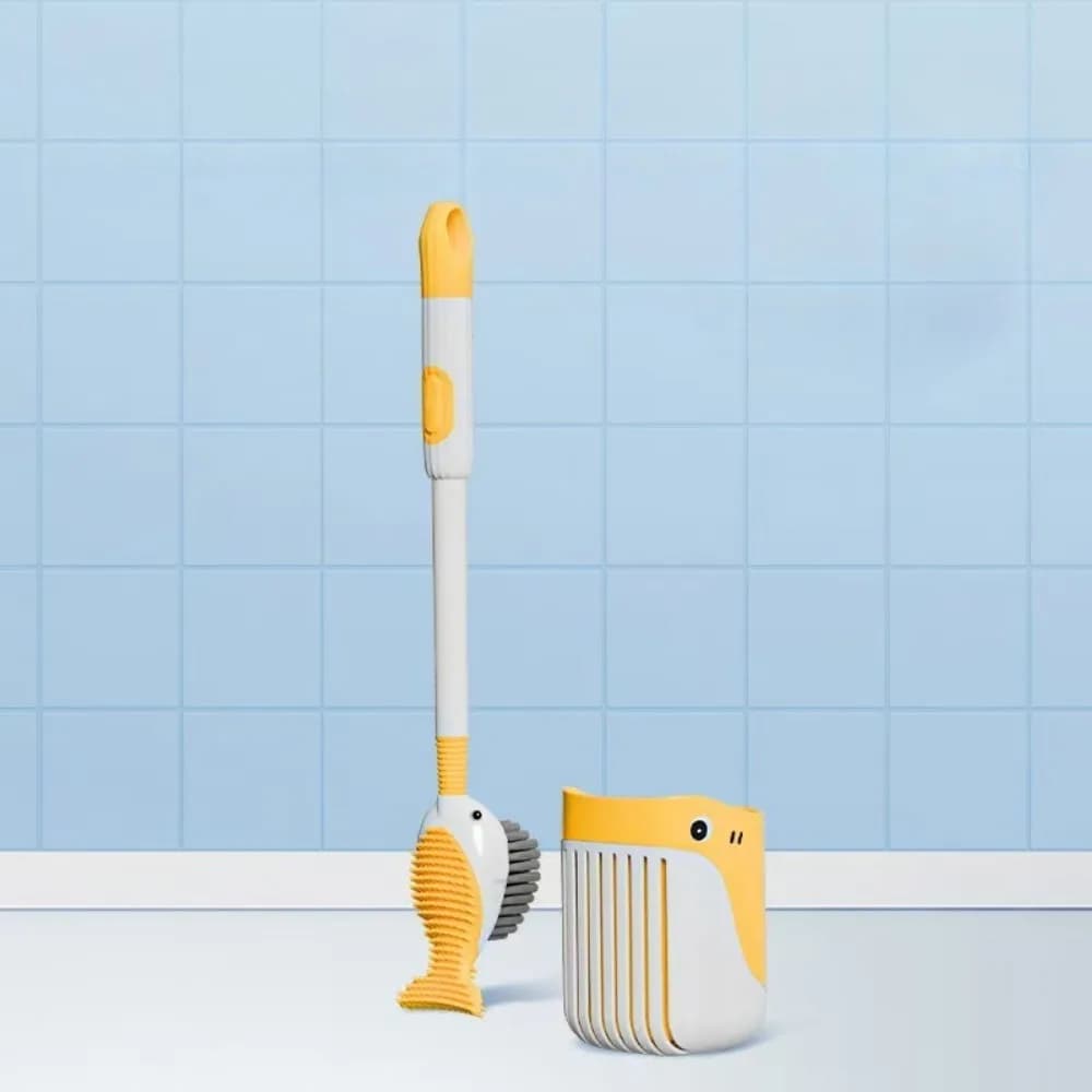 Scopino per WC Jet Whale e ventosa liquida con kit di pulizia per WC in silicone