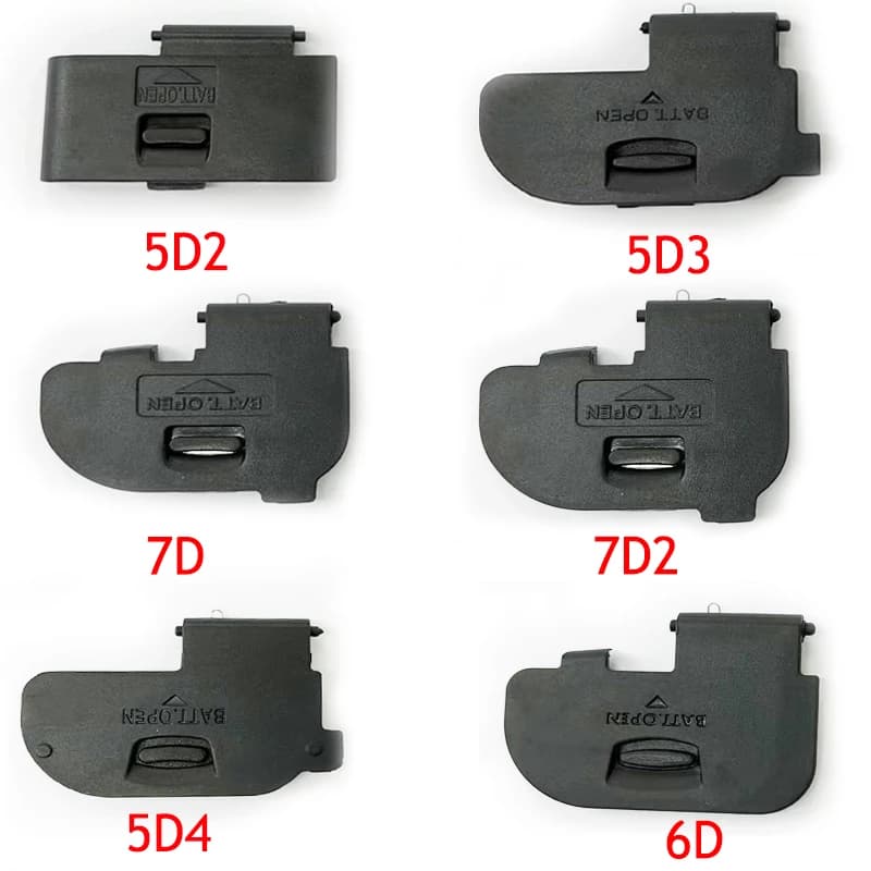 NUOVA Sostituzione del labbro del tappo del coperchio dello sportello della batteria della fotocamera per Canon 5D 5D2 5D3 5D4 6D 7D 7D2 Parte di riparazione