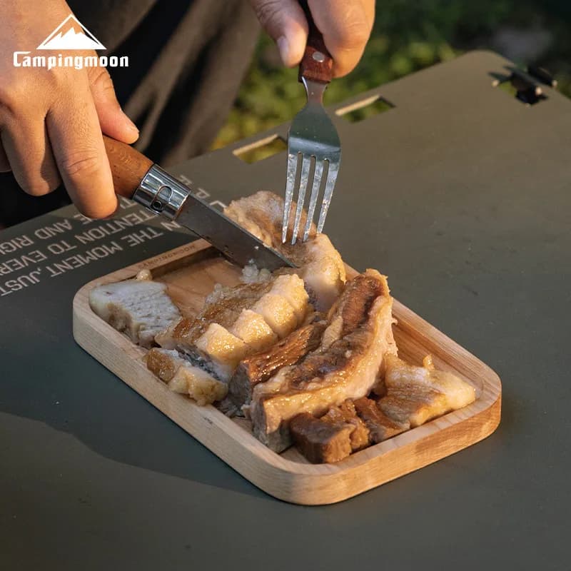 Tagliere da esterno tagliere per verdure Mini Fruit Camping Plank Picnic betulla portatile non verniciato Double Sided
