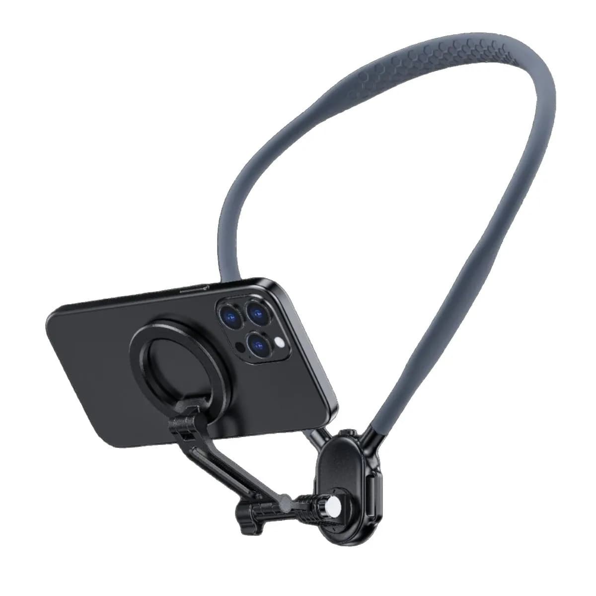 For Gopro Action Camera Neck Mount Phone Clip 360° Rotation POV Phone Hold for iPhone16 15 SAMSUNG HUAWEI XIAOMI Live Broadcast