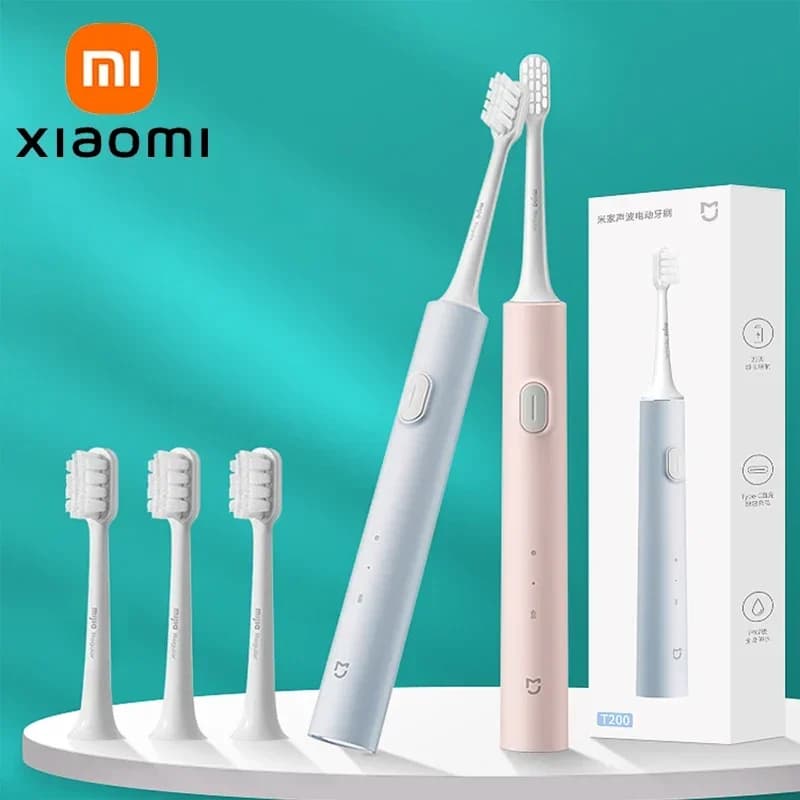 Open Box Xiaomi NORMA MIJIA T200 Rechargeable USB Sonic Electric Toothbrush for Waterproof IPX7 Ultrasound Vibratory Teeth Whitening
