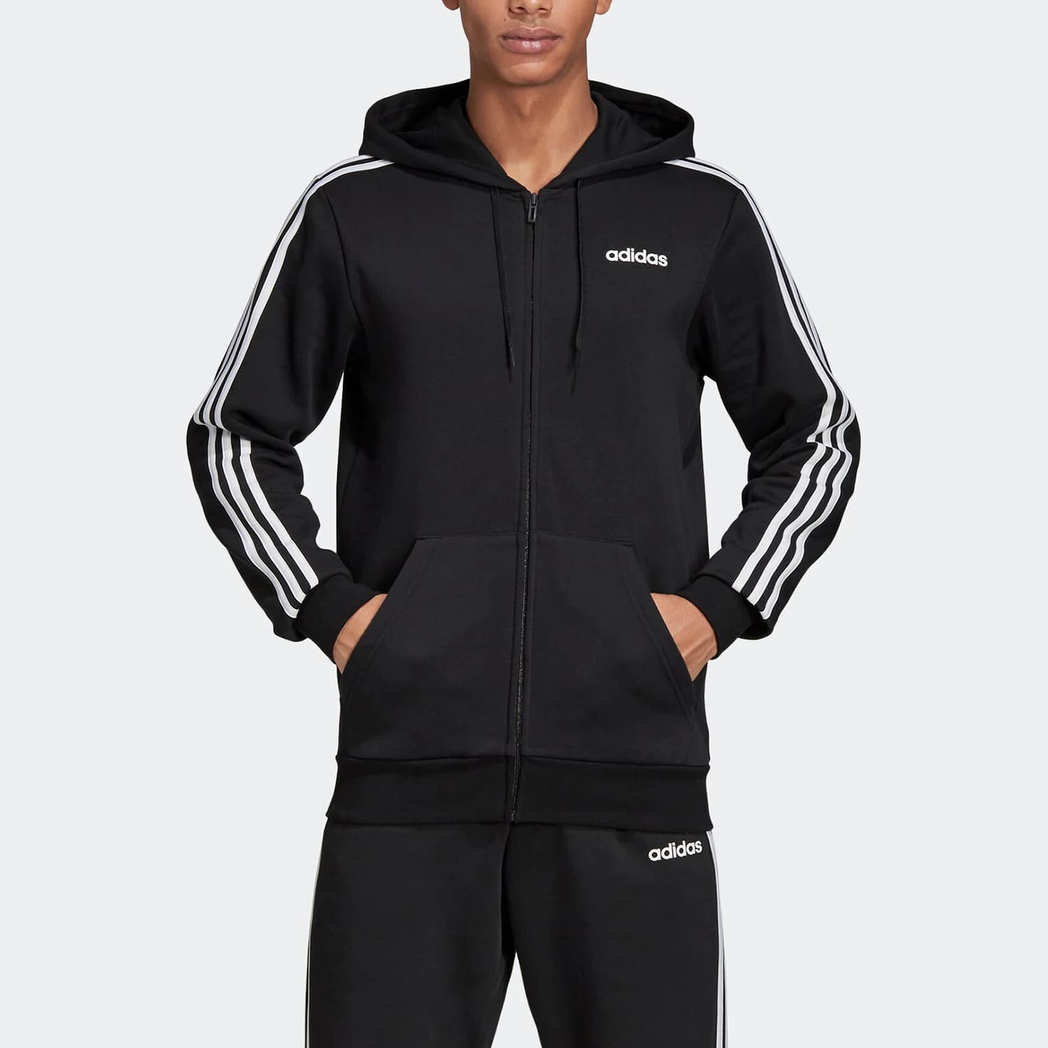 Adidas Genuine Season Nuovo cardigan con cappuccio da uomo Abbigliamento sportivo casual EI5615