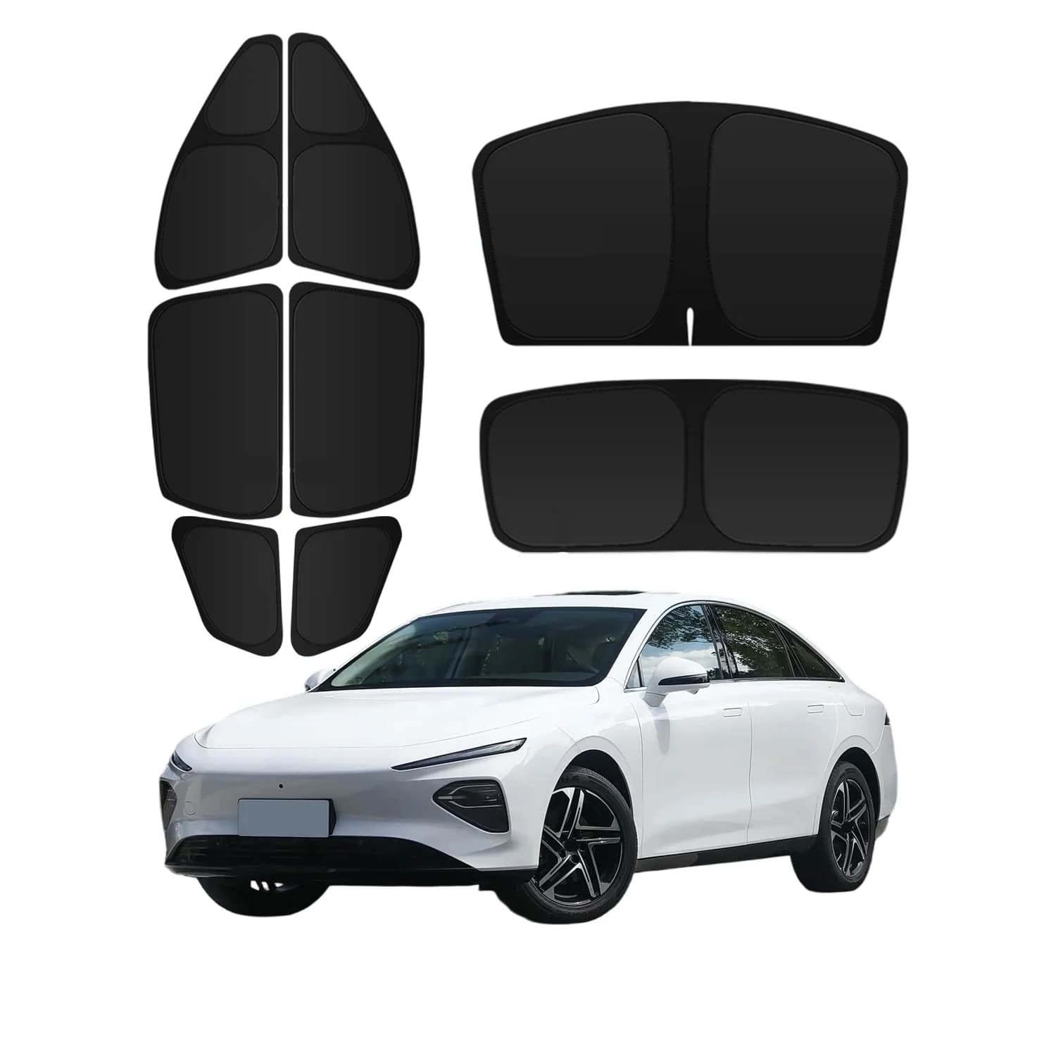 For Roewe D7 2023-2024 Car Sunshade Front Rear Windshield Sun Shade Side Window Shades Cover Sun Visor Shield Protectors