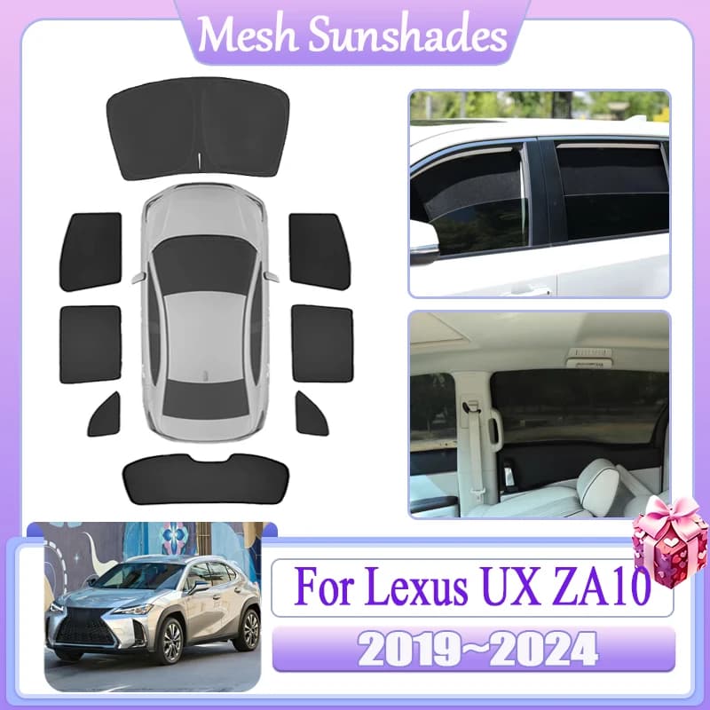 Parasole a rete per auto Lexus UX 200 250H UX200 UX250H ZA10 2019 2020 2021 2022 2023 2024 Accessori parasole magnetici anti-UV