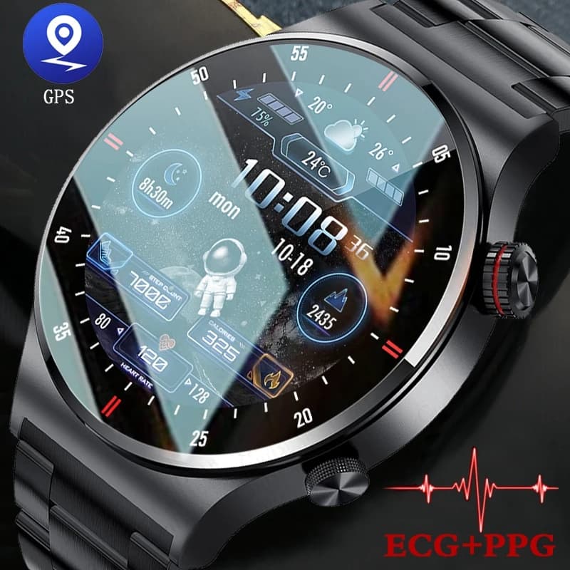 GPS ECG + PPG Call Bluetooth Smartwatch Sport Bracelet Waterproof Men's Smart Watch 2026 New WatchAndroid IOS