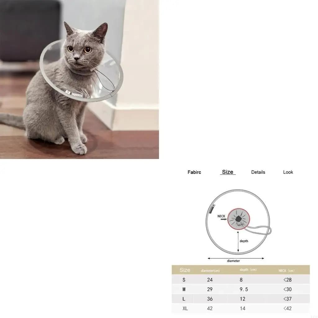 X4YE Collare a cono per cani dopo interventi chirurgici Collare morbido dimensioni multiple dopo interventi chirurgici