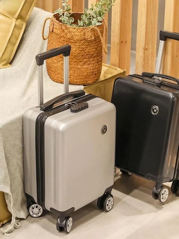 Valigia da Viaggio da 16 Pollici, Bagaglio a Mano Economico, Borsa da Viaggio Casual in ABS con Chiusura a Cerniera Universale