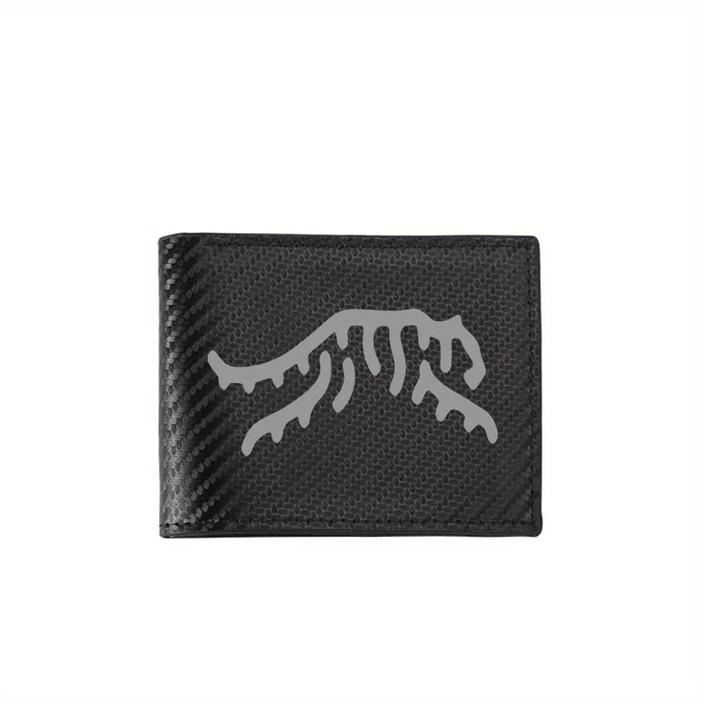 Portafogli da uomo con forma di design organico che scorre astratto Affari semplici Design moderno ed elegante con stampa Regali per padre fidanzato Ch