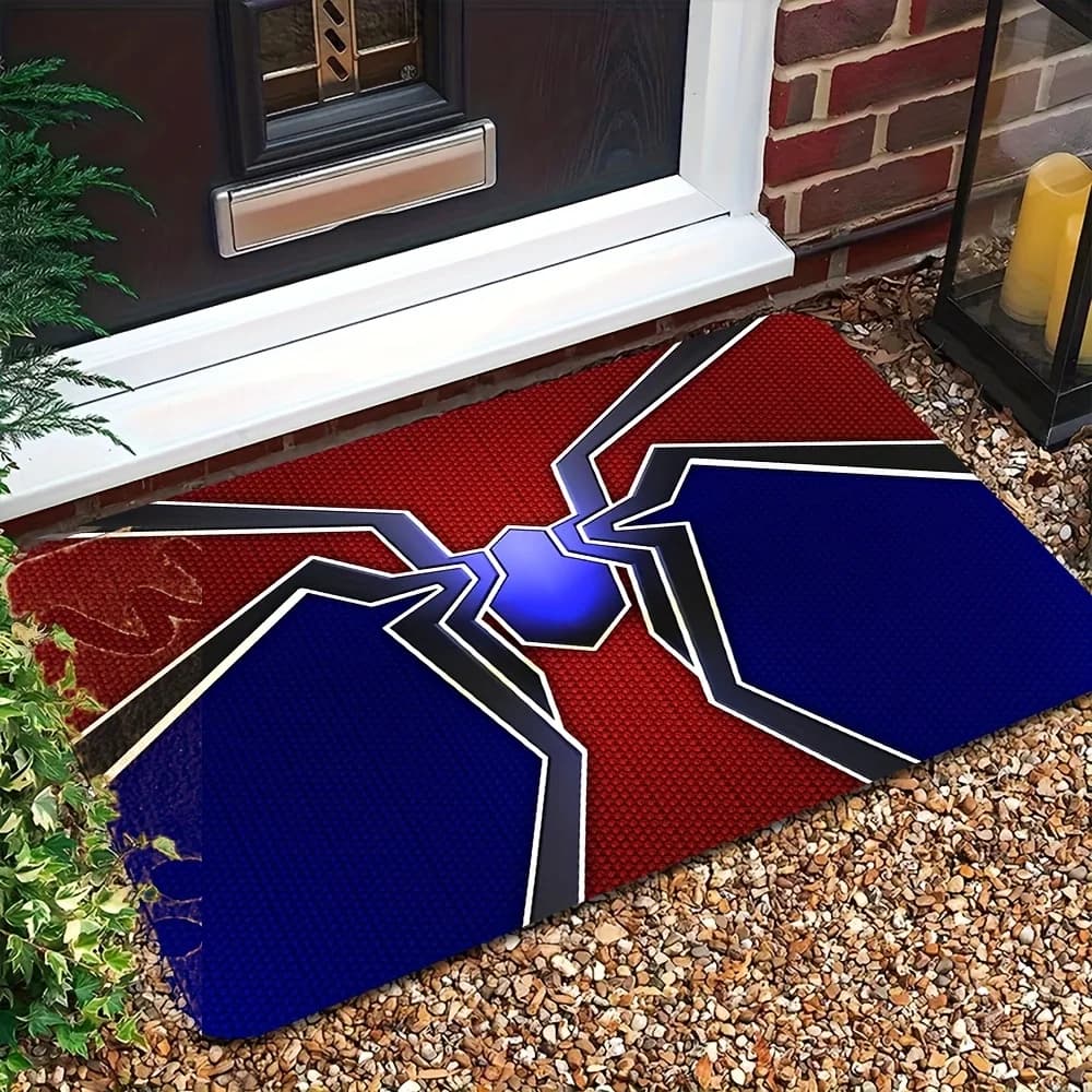 1pc Marvel 'Spider-Man' Bath Rugs, Non-Slip Bathroom Mats in Various Sizes, Suitable for Bathrooms, Entryways, Laundry Rooms,