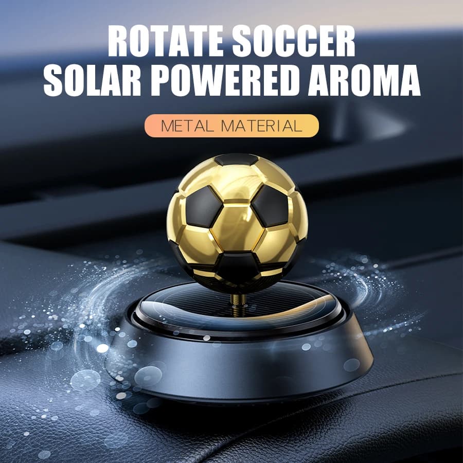 Deodorants for solar rotating football cars decorations calcium diffuser energy fragrance accessories fragrance ornament fragrance