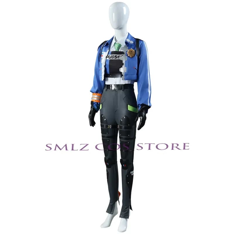Costume Cosplay di Zhu Yuan dal Gioco Zenless Zone Zero, Uniforme della Squadra di Risposta Speciale per l'Indagine Criminale, Outfit per Halloween