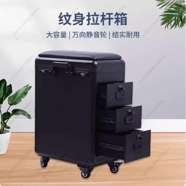 Handbag case for removable tattoos Toolbox for tattoos Storage box for manicure Tattoo Artist Travel suitcase Storage box for manicure Metal plate