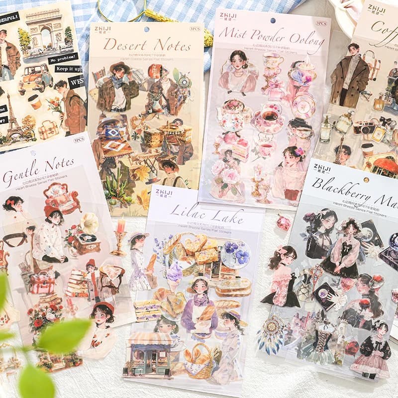3 fogli/borsa Cottura quotidiana Adesivi piatti in PET per Scrapbooking fai da te Ufficiale Planner Notebook Custodia per telefono Regalo di cancelleria per ufficio