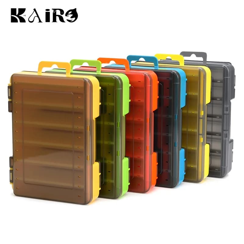 Double-sided Luya bait box, multifunctional fishing gear case, double layer bait organizer, Mino Pencil bait container