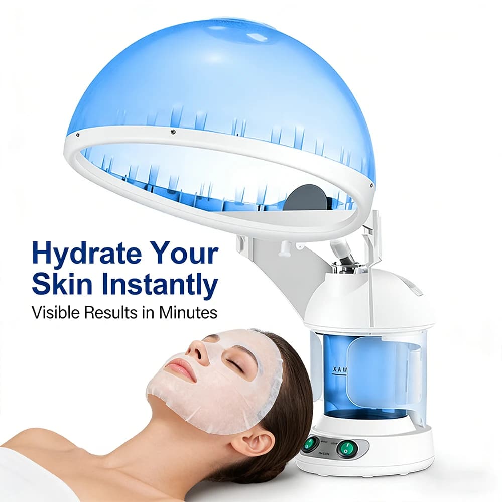 KSKIN Vaporizzatore per Trattamento Capelli, Cappello Riscaldante per Maschera Capelli, Vaporizzatore Facciale Professionale, Attrezzatura per la Cura dei Capelli da Salone