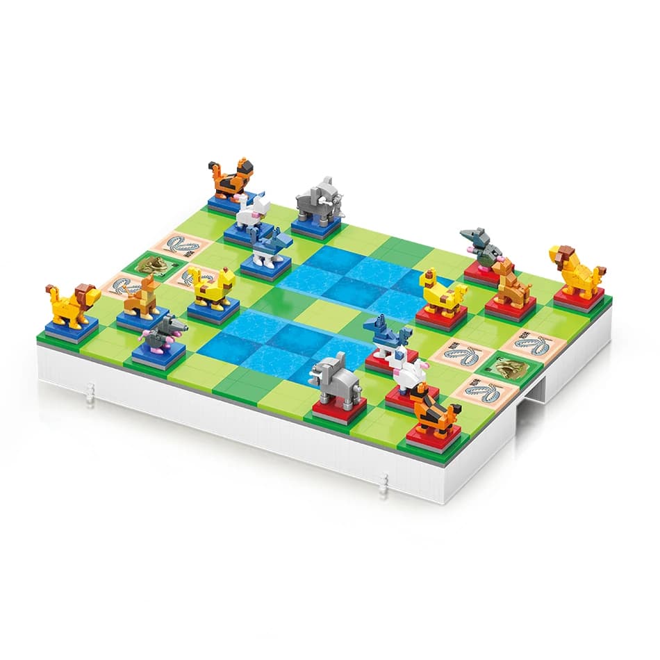 MOC Creative Game Beast International Chess Ludo Baduk Go Building Blocks mattoni giocattoli educativi fai da te per bambini regalo di natale