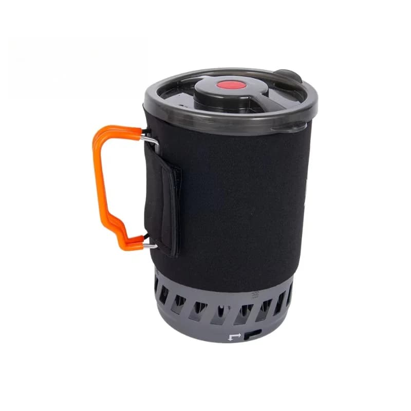 Piano cottura da campeggio compatto con sistema di cottura a gas portatile per escursionismo con pentola da 900 ml