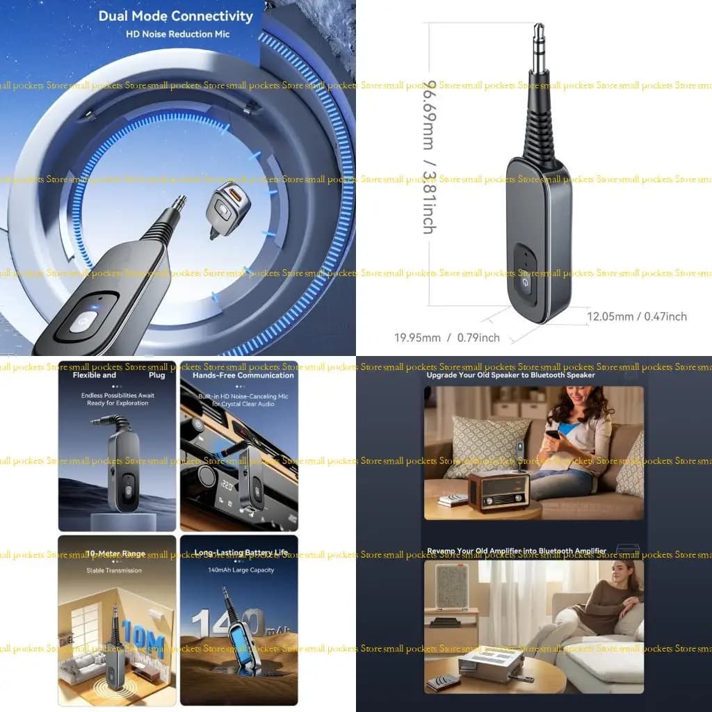 Ricevitore R1WD Ricevitore del trasmettitore compatibile 5 5.1 Adattatore per altoparlanti per cuffie