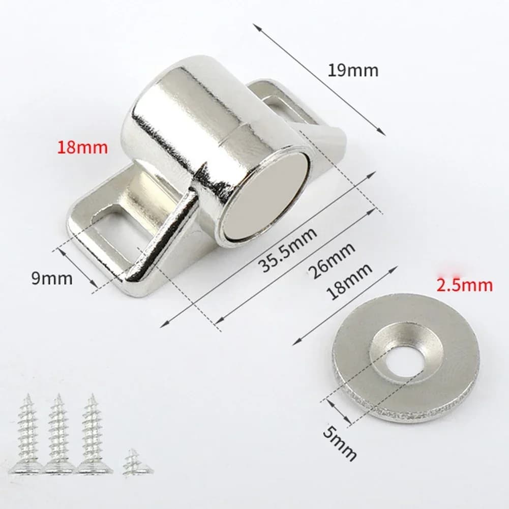 Chiusura magnetica per porta dell'armadio Fermaporta dell'armadio Chiusura con magneti forti Chiusura per porta super potente Hardware per cancello per mobili