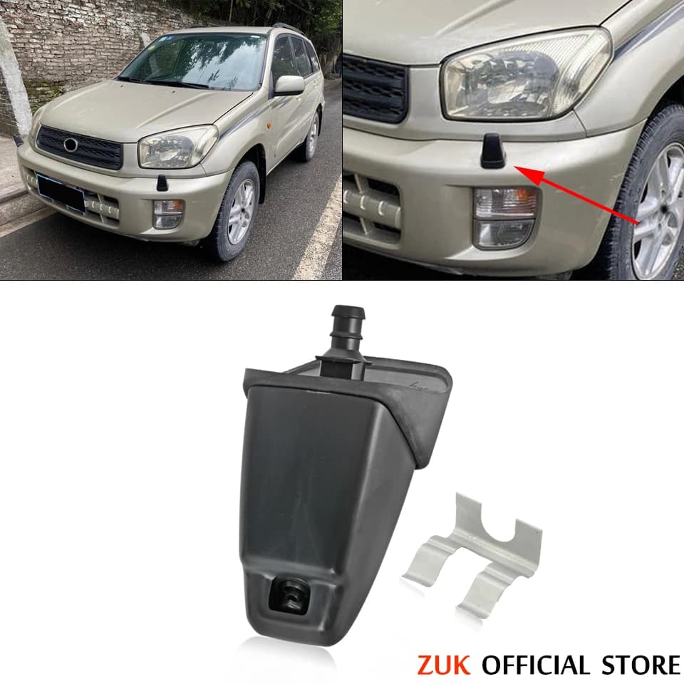 ZUK For Toyota Rav4 2001 2002 2003 2004 2005 Front Bumper Headlamp Headlight Washer Nozzle Water Sprayer Jet 85044-42040