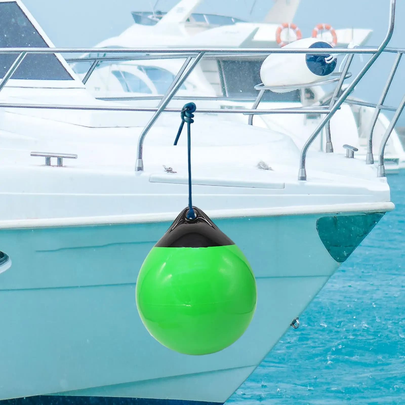 Sfera per parafango per barca Sfera galleggiante in PVC Galleggianti marini Boa in PVC per ormeggio dell'oceano Boa di ancoraggio rotonda Sfera per paraurti per dock