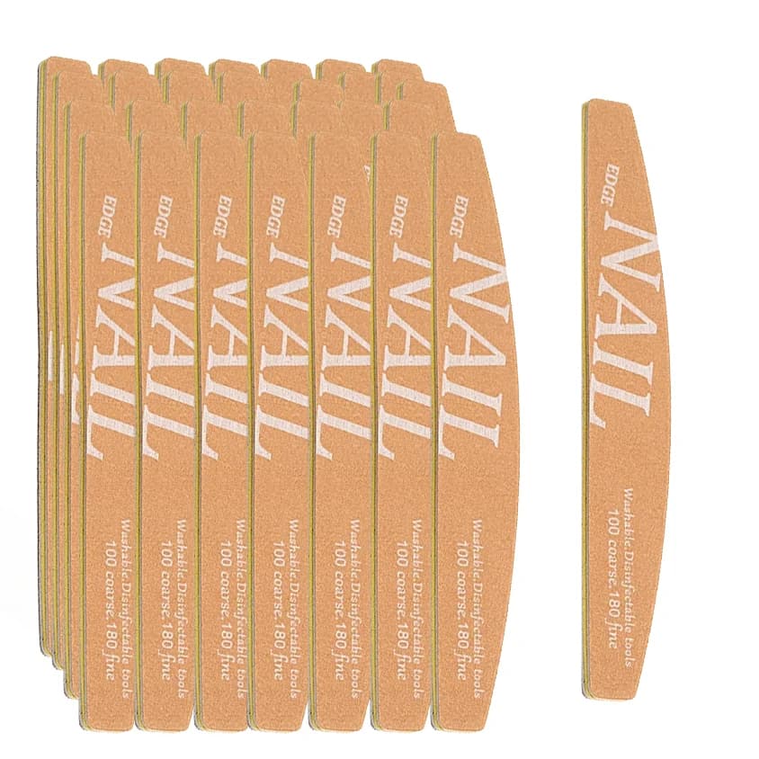 10Pcs Nail File 100/180 280/220 Grit Sponge Sanding Buffer Block Pedicure Green-gray Two-sided Polishing Manicure Care Tools