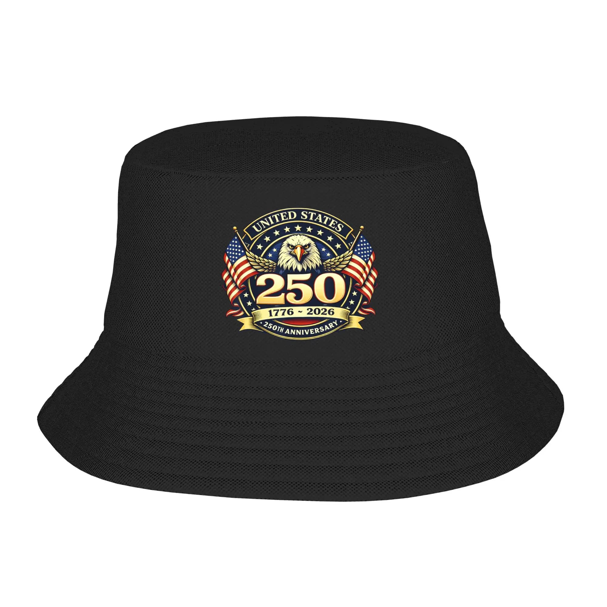 Cappello da Pescatore 250° Anniversario USA per Uomo e Donna, Cappello Parasole Personalizzato Stile Hawaii