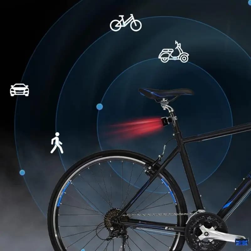 Bicycles Radars posteriore Radars Peseringottico, IPX64 Luce posteriore per bici a punta