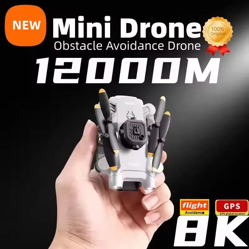 Mini Drone V30 4DRC con Telecamera 8K HD FPV, Droni RC Professionali con Evitamento Ostacoli a Cinque Lati, Elicottero Drone Giocattolo