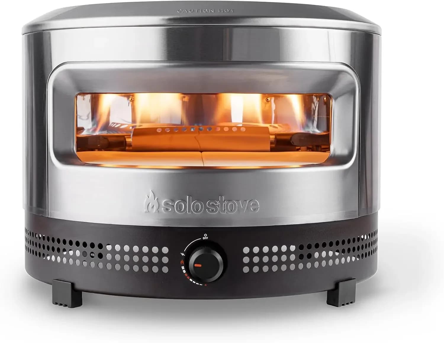 Pi Prime Pizza Oven OutdoorGas,Propane Portable Pizza Oven with Cordierite Stone Cooking Surface Demi-Dome Design Wide