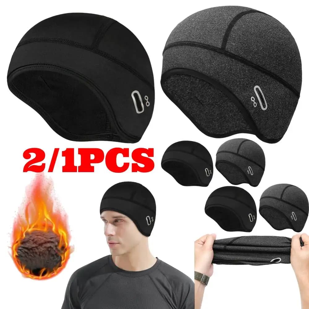 Outdoor Under MTB helmet lining fleece hat sport bicycle ski beanie Running hiking Skullcaps