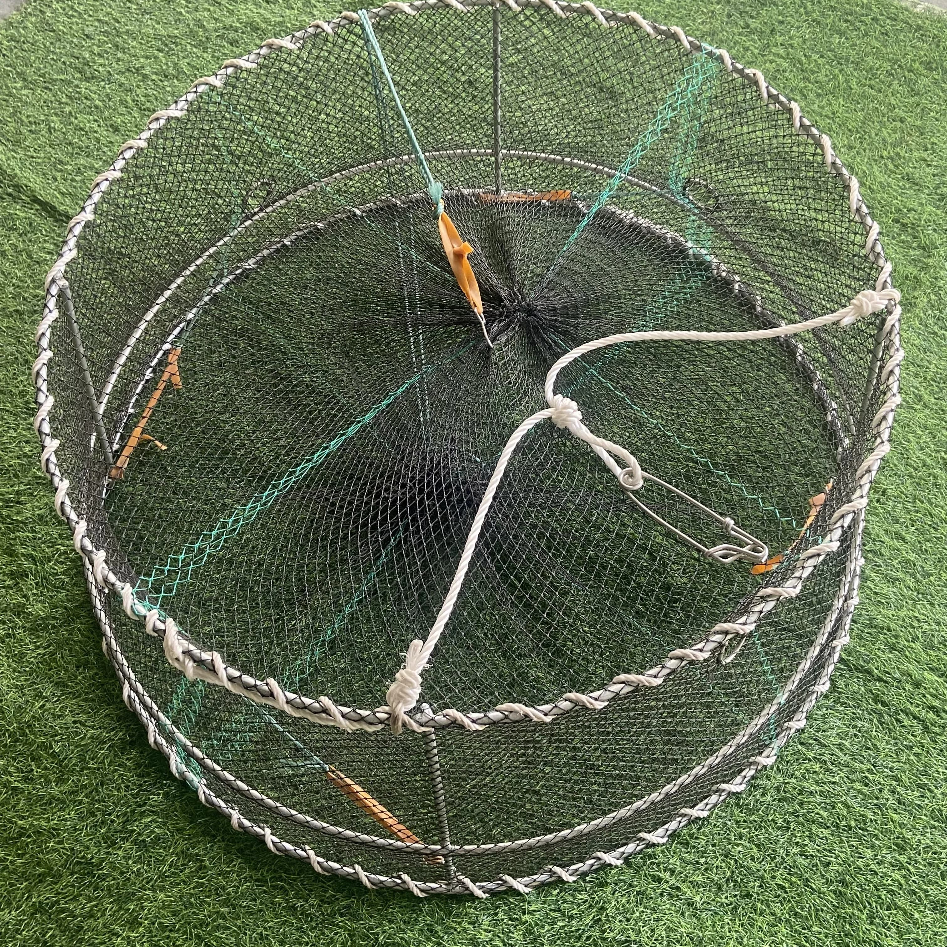Rete da Pesca Artigianale in Nylon per Acquacoltura con Trappola per Granchi in Materiale PE