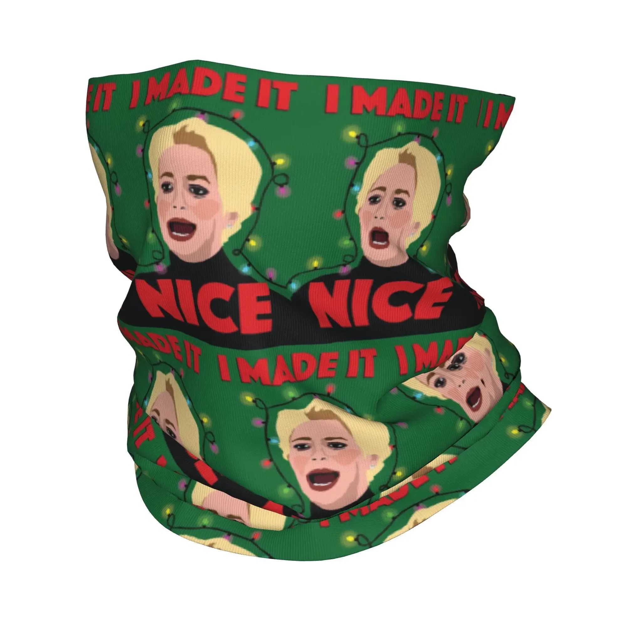 Dorinda Medley I Made It Nice Rhony Christmas Bandana Neck Cover Printed Mask Scarf Multifunction Face Mask Outdoor Sports