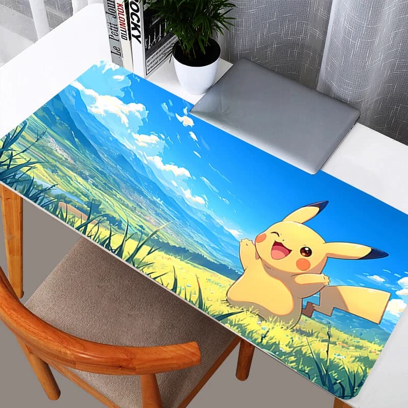 Tappetini per mouse XXL Pokemon Pikachu Gamer Tappetino per tastiera e mouse per PC Tappetino da scrivania per computer Tappetini per mouse da gioco per CS GO LOL 900x400