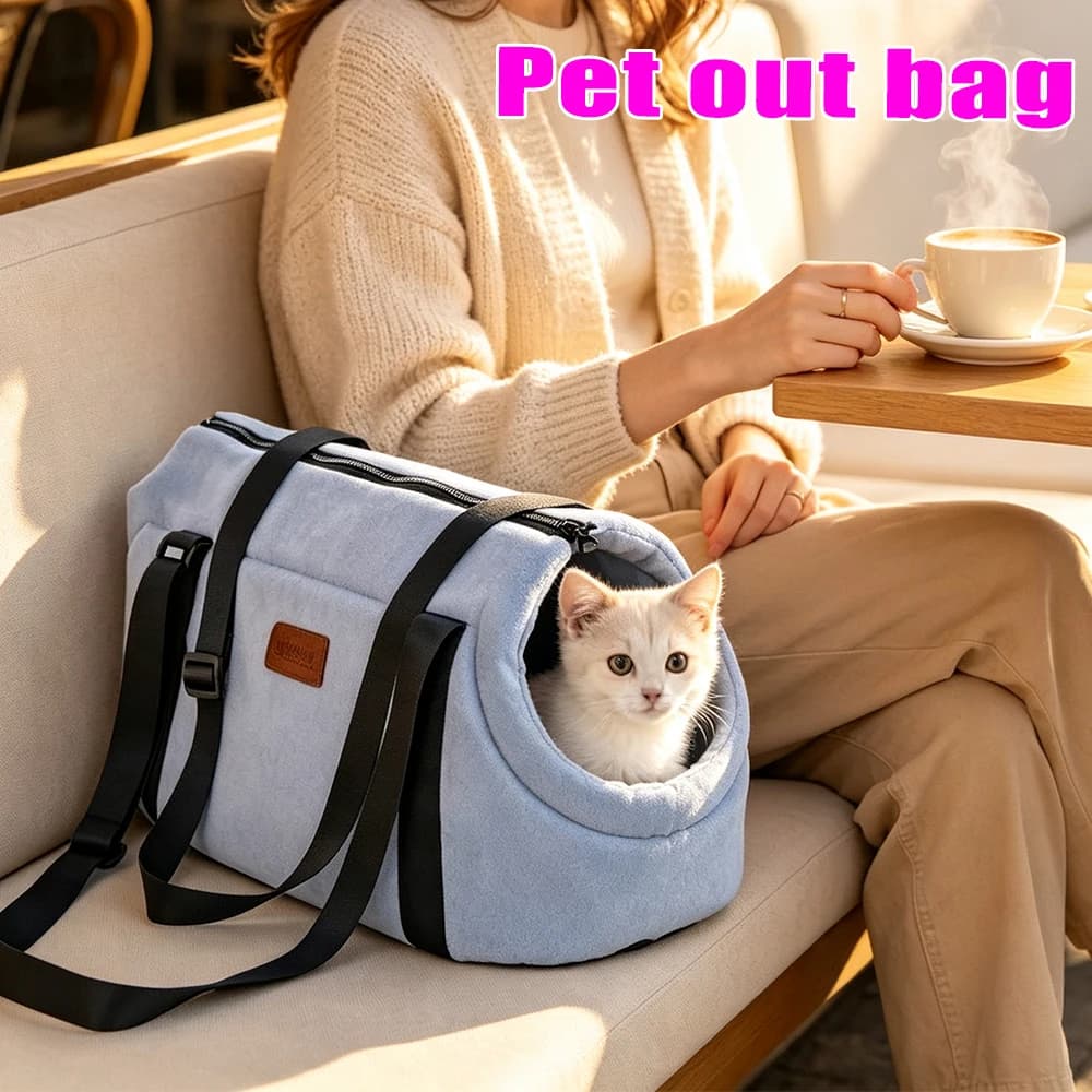 Breathable Outdoor Pet Sling Carrier Portable Cat Dog Travel Bag for Puppy Kitten Shoulder Crossbody Carrier Supplies
