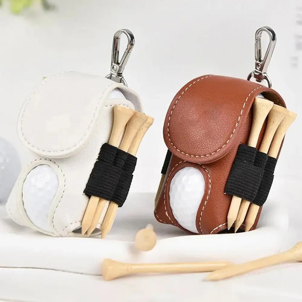Borsa Portatile per Palline da Golf da Appendere in Vita, Impermeabile, Mini Borsa Leggera con Fibbia in Metallo per Set Tee da Golf, per Golf all'Aperto