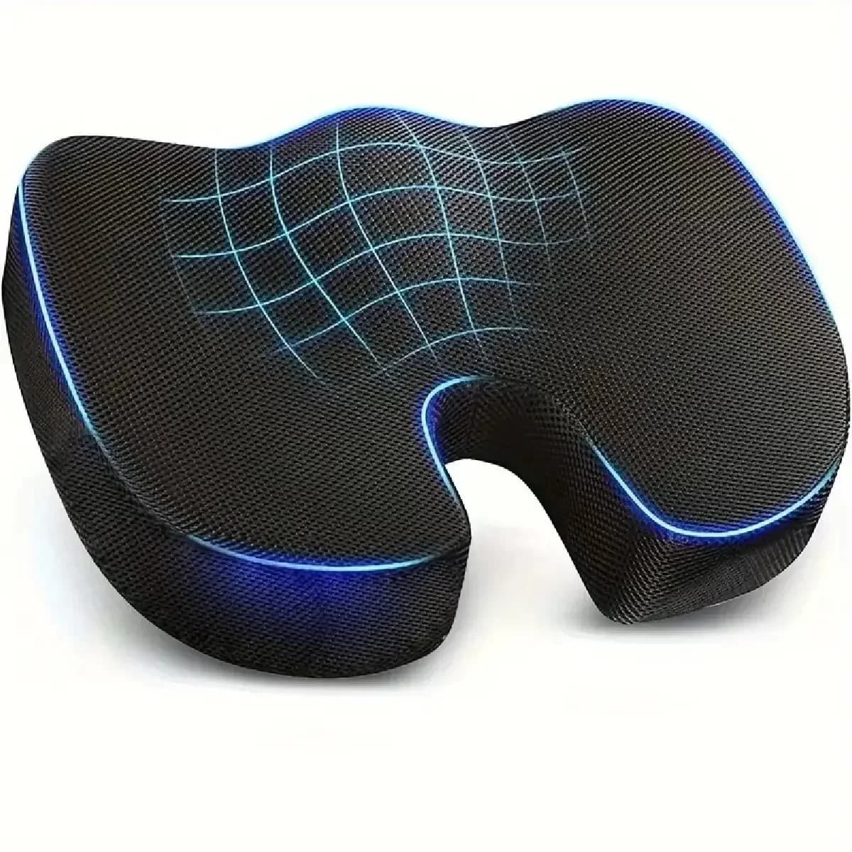 Cuscino da ufficio ergonomico in cotone con memoria Cuscino per sedia per emorroidi per alleviamento Cuscino per culo per studenti artefatto sedentario