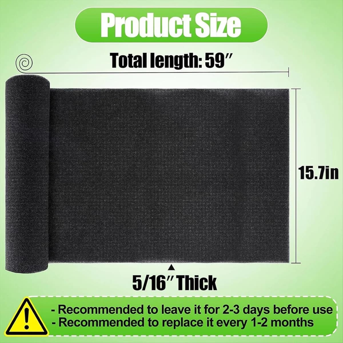' Price bottle'{Filters for extra large cutter air conditioner - Cut to fit air purifier filters with carbon bearings, pre-filter roll with foam pad