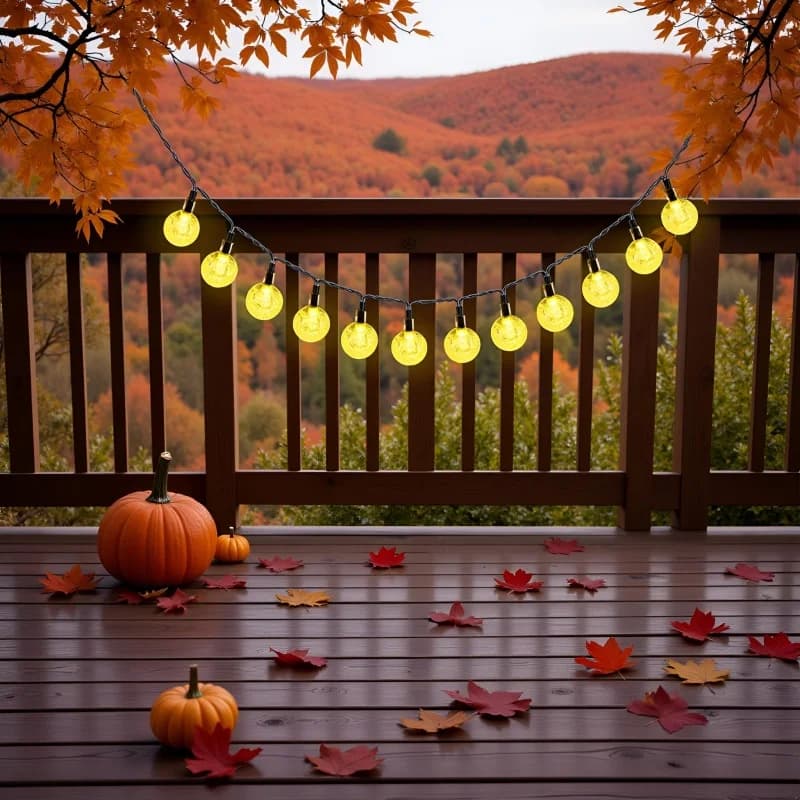 Luci Fatate Impermeabili 50 LED, Catena Luminosa Solare con Sfere di Cristallo, Decorazione per Natale, Matrimoni, Giardini, Prati e Alberi