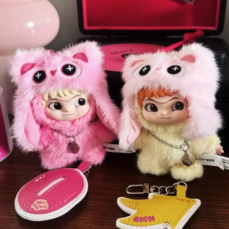 Wakuku V3 on a Roll Series Blind Box - Cute Plush Keychain Vinyl Doll Bag Pendant Trendy Cartoon Collectible Gift