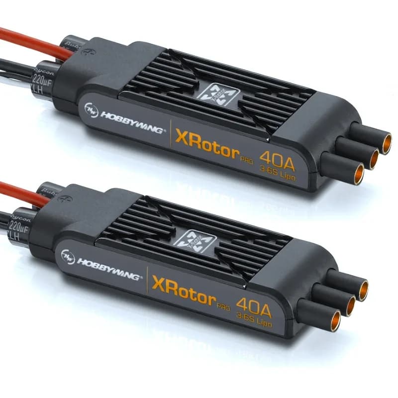 2pcs Hobbywing XRotor Pro 40A ESC No BEC 3S-6S Lipo Brushless ESC DEO for RC Drone Multi-Axle Helicopters Model