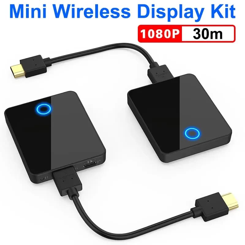Trasmettitore e ricevitore Video Extender HDMI Wireless da 30m per PS4 DVD Camera Laptop PC Game Meeting stesso schermo al proiettore TV